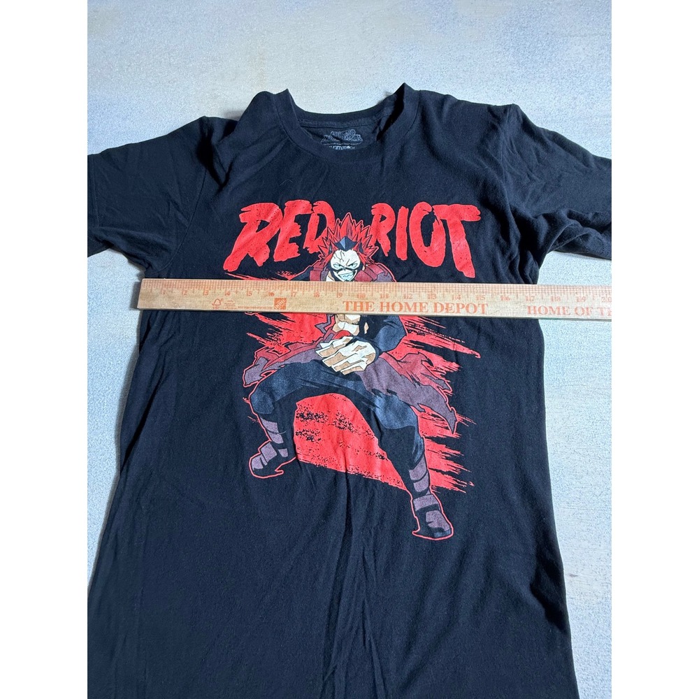 My Hero Academia Red Riot Eijiro Kirishima Black Graphic Shirt Mens Small-1085 - Picture 4 of 5